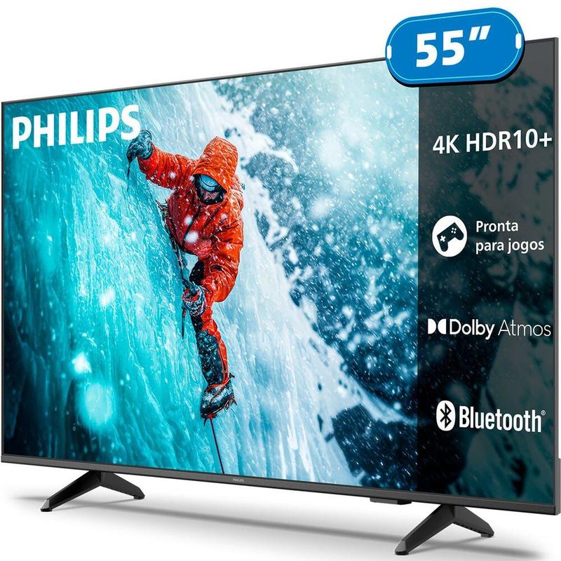Smart TV Philips 55, 4K UHD, Titan OS, DLED - 55PUG7300/78 - Smart